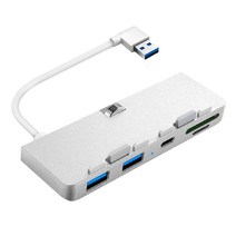 5 -에 - 1 허브 아이맥 애플 올인원 USB3.0X2 위해 / 타입 C / TF / SD 5Gbps의 다기능 휴대용 허브 스테이션 도킹, 보여진 바와 같이, 하나