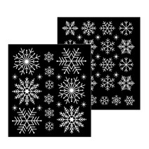 유니테크 반짝이눈꽃스티커 X-MAS(2매) GS-5701