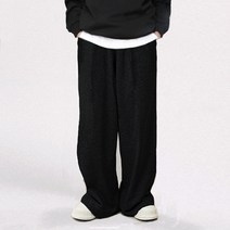 퍼핀 S~2XL 원턱팬츠 와이드 트레이닝팬츠_프리미엄 2중 원단 4계절용 남자 여자 빅사이즈