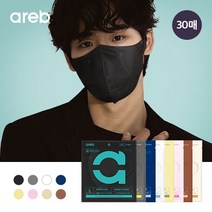 아레브 센스핏 숨쉬는 새부리형 컬러 마스크 30매 중형 귀편한 국산, 소프트 베이지(30매), 소형