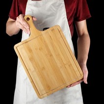 썸띵 대나무 커팅 보드 피자 트레이 치즈 디저트 빵 플레이팅 판, 1개, 사각