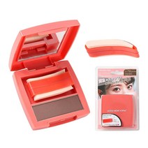 Kiss New York 매직 아이브로우 스탬프 파우더 스트레이트 쉐이프 코코아 브라운 820733, 1 Ounce (Pack of 1), Cocoa Brown