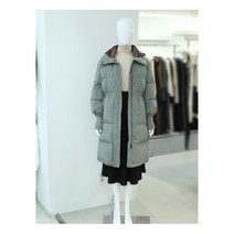 [에이비플러스] [W몰 ab.plus] ab.f.z 니트후드 구스 롱 패딩 점퍼 AFV4H