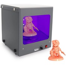LCD SLA DLP 3D 프린터 모델용 UV 송진 경화 라이트 박스 전기 360 ° 턴테이블 조절 가능한 타이머 지, 한개옵션0
