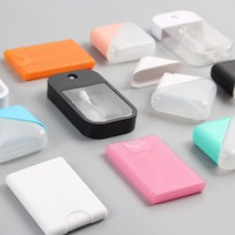 포켓 납작 향수 섬유향수 미스트 손세정제 스킨 화장품 공용기 DIY, 3.스퀘어 포켓향수 공병, 핑크