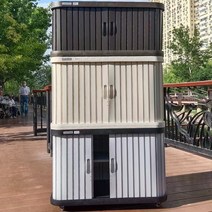 조립식판넬창고 미니 캠핑 야외 스토리지 캐비닛 정원 방수 원예 도구 박스 발코니, [22] 450905245, [01] 1