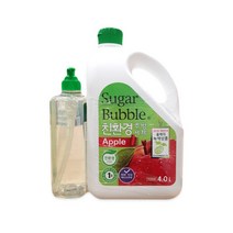 슈가버블 애플향 친환경 주방세제 4L + 940ml, 1세트