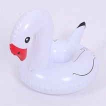 에어 미끄럼틀 컵용 에어 매트리스 플라밍고 음료 홀더 풀 플로트 바 받침 부양 장치 핑크 장난감, 11 White Swan