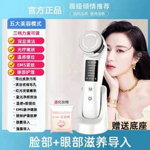 갈바닉 마사지기 얼굴 고주파 뷰티디바이스 피부관리기 진동클렌저, 화이트