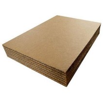 Corrugated Cardboard Filler Insert Sheet Pads 1/8” Thick - 8 x 10 Inches for Packing mailing and C, 1