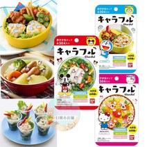 캐릭터 토핑 도시락 토핑 건조 어묵 캬라후루 7종, 하트