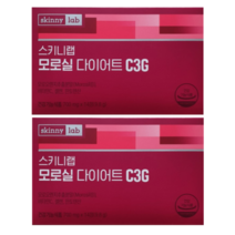스키니랩 C3G 체지방감소 홈쇼핑 광고 선전 연예인 다이어트 단기 모로실 모르 모루 오렌지 농축 분말 가루 파우더 정 모로 실 모르 실 모르실 모노실 모루실, 2박스