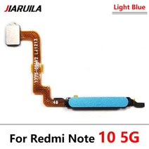 샤오미-레드미 노트 10 프로 11S 5G 지문 센서 스캐너 터치 ID 연결 마더 보드 홈 버튼 플렉스 케이블 오리, 15 Note10 5G Light Blue