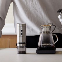 [공식] 마리슈타이거 루미 충전식 전자동 커피그라인더 V25 최고급형, 커피 그라인더 V25+전용케이스+실리콘패드(사은품)