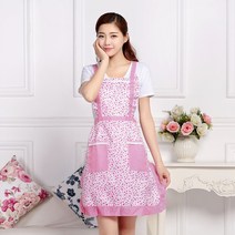 플라워 원피스 카페앞치마 깜찍패션 주방앞치마, 공주앞치마_블루