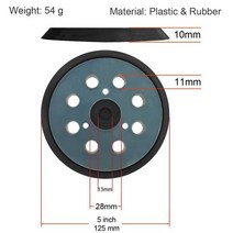 샌더기 3 스피드 랜덤 트랙 전기 샌더 사포 125mm 목재 그라인더 연마 기계 마끼다 18V 배터리용 도구, [01] As Shown