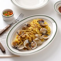턱스톤 그린베이 오발 접시 카페 파스타 브런치 오벌 타원 그릇 플레이트, 09-턱스톤 그린베이 원형 접시 4호