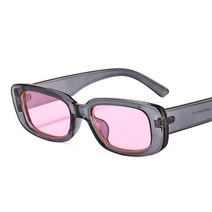 FREELIFE 2022 Small Rectangle Sunglasses Women Oval Vintage Brand Designer Square Sun Glasses UV400 Shade Anti-glare Retro Female Eyewear, Gray Pink