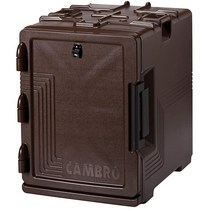 Cambro UPC400110 블랙 프론트 로딩 울트라 팬 캐리어 588850, Dark Brown