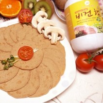 채식 콩고기 비건 햄 HACCP 건강식품 콩햄 동그랑땡 돈까스 소세지 국산 현미 콩단백, 1kg, 1개