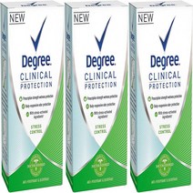 Degree Clinical Protection Antiperspirant Deodorant Stress Control 1.70 oz (Pack of 3), 1