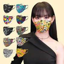 바반트 노제 얼굴작아보이는마스크 대형 중형 소형 10매 새부리형 패션, 대형 10매, 페이시스 멀티