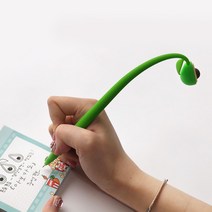 핑크풋 귀여운 아보카도 볼펜 실리콘 중성펜 0.5mm, 랜덤