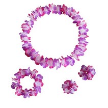 할로윈 가랜드 Leis 하와이안 목걸이 팔찌 Hula 댄스 화환 인공 꽃 넥 루프 Luau 파티 의상 액세서리, [09] No. 09
