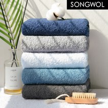 송월타월 오브제 세면타올, 스카이, 5장