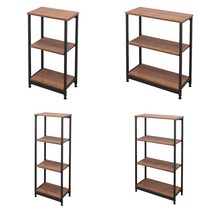 아이리스 원목 우드 스틸 철제 선반 3단 4단 선반 진열장 다용도 42cm 62cm, 3.4단 선반 42cm