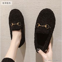 1cm 양털 뽀글이 버클 포인트 로퍼 단화 플랫 슈즈 뉴타임즈+A28