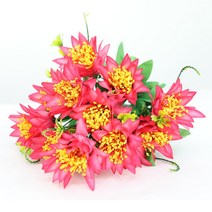 조아트 조화 꽃 인테리어 해바라기 성묘 납골당 꽃다발 산소꽃, 파인애플꽃-핑크