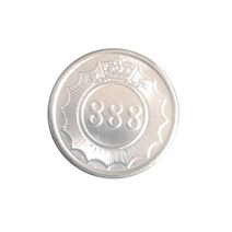 마이너스몰딩 pvc 천정 바닥 마감재 100pcs 25mm 금속 아케이드 게임 토큰 스테인레스 스틸 코인, 03 888