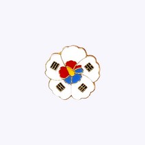 군인 뱃지 / 드로잉 무궁화 태극기 뱃지 B04