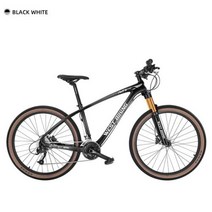 WEST BIKING탄소 섬유 산악 자전거 29 인치 성인 27 속도 경량 MTB 26 275, Black White+26inch160180CM+SHI