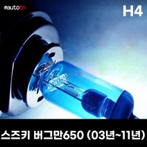 ab [MOCA] 모카 스즈키 버그만650 (03년~11년식 까지) For left headlight H7 60 55W 제논라이트 블루화이트, 1개, H7 1개