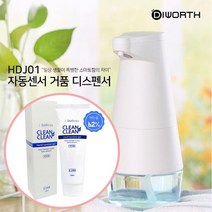 [CL]디월스 플러프 자동센서 거품 디스펜서 HDJ01 자동세정제 거품기 손소독제 손세정제, 핑크(HDJ01)