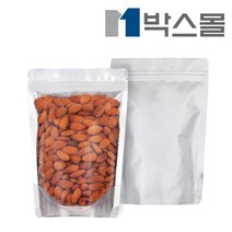 박스몰 전면투명 후면알루미늄 지퍼스탠드 100장, (1124) 20x30+5.5 / 100장