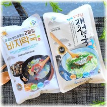 하동 섬진강 고향집 재첩국3팩+바지락국3팩 (국내산100%), 500, 500g