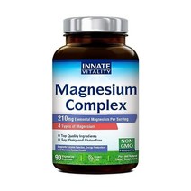 마그네슘 Innate Vitality Magnesium Complex Glycinate Malate Citrate Oxide 210mg Magnesium Nerve H
