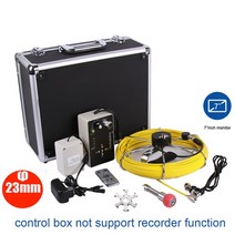 배관 산업용 내시경 512hz sonde 송신기 로케이터 수중 비디오 시스템 파이프 벽 검사 하수도 카메라 키트 10 인치 IPS 모니터 포함, [01] 10m, [02] 7inch 23mm