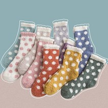 귀여운 수면양말 임산부 수면양말 5켤레 땡땡이 수면양말