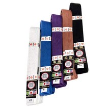 Ronin Brand BJJ 브라질 주짓수 무술 훈련용 벨트 (화이트 A4), A4, White
