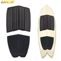 6 조각 서핑 데크 트랙션 패드 프리미엄 eva 테일 키커 3m 접착제 보드 용 longboard shortboard fish skimboard, 세트 A