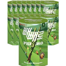 롯데 Pepero 녹차 빼빼로 하남그린티 운동회 초등학생 편의점 간식 탕비실 사무실 등산 막대과자 132g, 16개