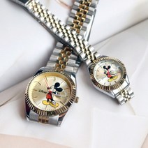 디즈니 NEW 미키마우스 패션 금장 메탈시계