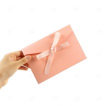 리본 컬러 봉투 1p 청첩장 돌잔치 경조사 상품권 감사 봉투, GS0700382D청록1P
