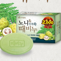 노니 인진쑥 때비누 과일추출물 약쑥추출물 쑥향, 100g, 5개