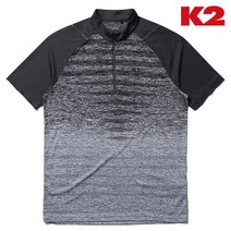 *본사직영* [K2] 남성 FLY 자카드 집업 반팔 티셔츠 KMM20290_ZN