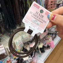 묶음고무줄 제 DAISO 아니 유발함 블랙 갈색 초탄성 미상수리 나무 머리밴드 헤어끈 머리끈 2656821477